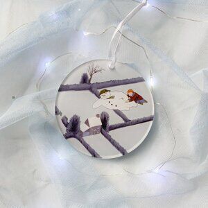 The Snowman Ornament | Acrylic Flying in the air childhood holiday movie